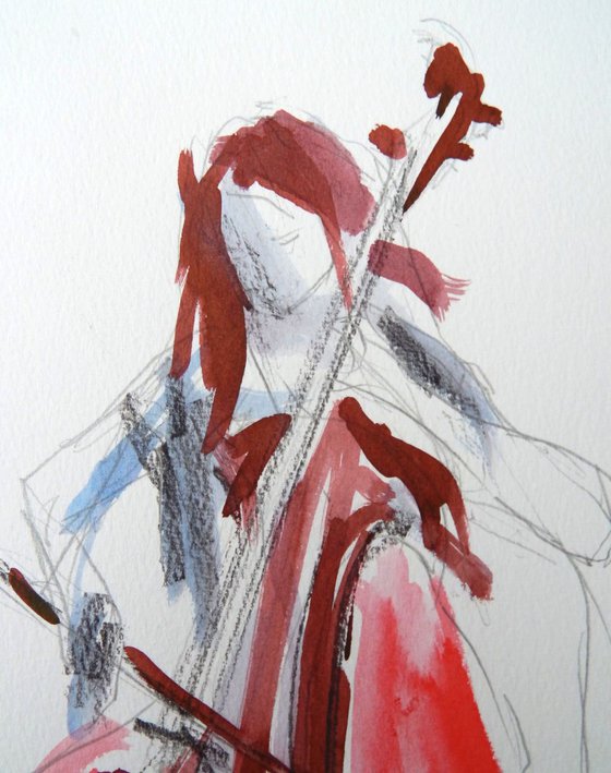 Cello sketch: three