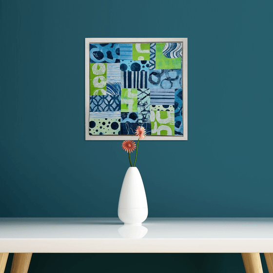 Green/Blue Grid with ‘C’s