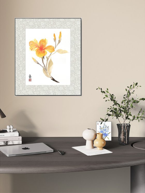 Golden Hibiscus Glow