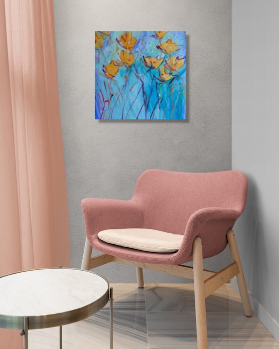 Expressive Floral Garden