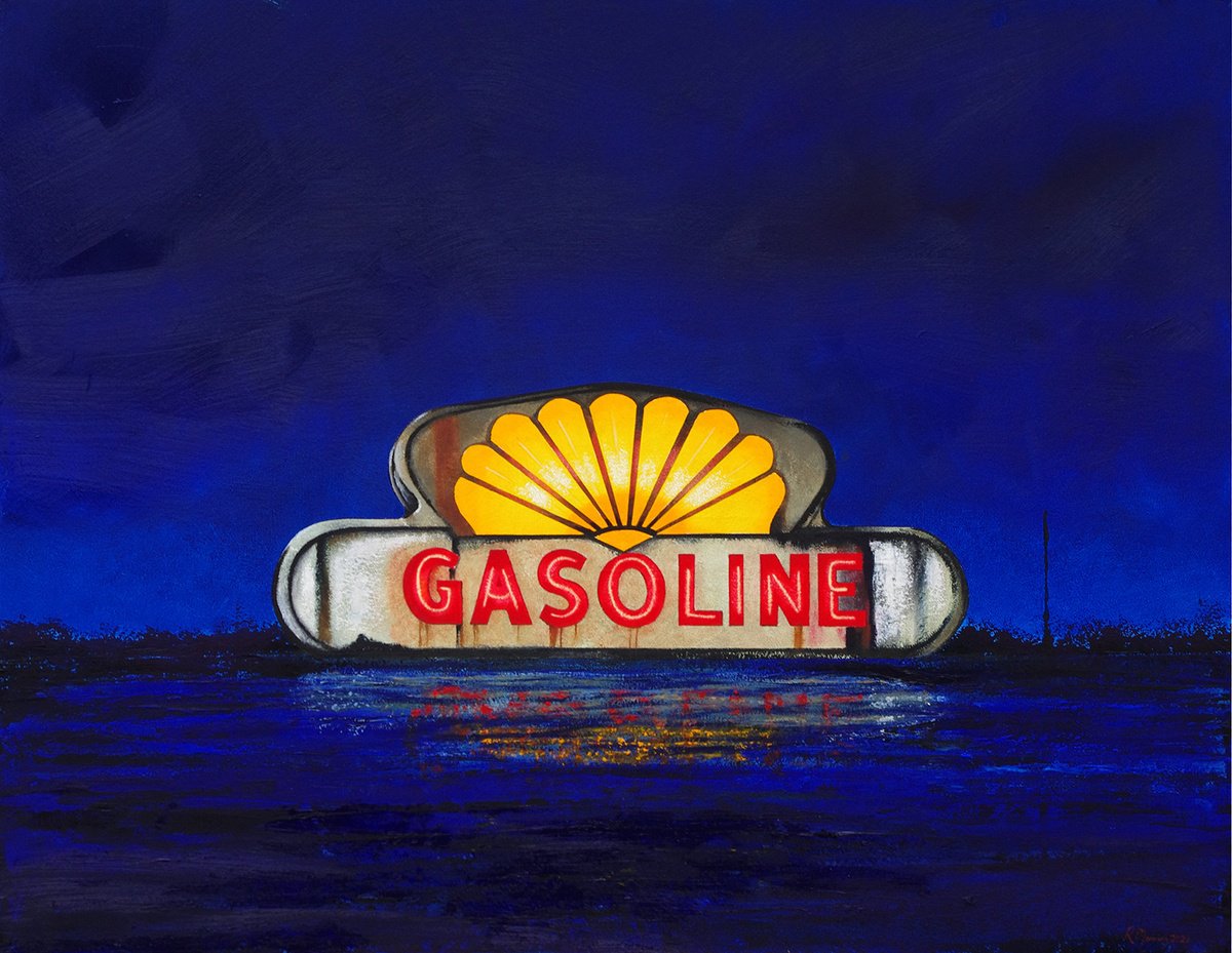 Gasoline By Richard Manning, 40 X 32, Artwork For Sale On Artfinder