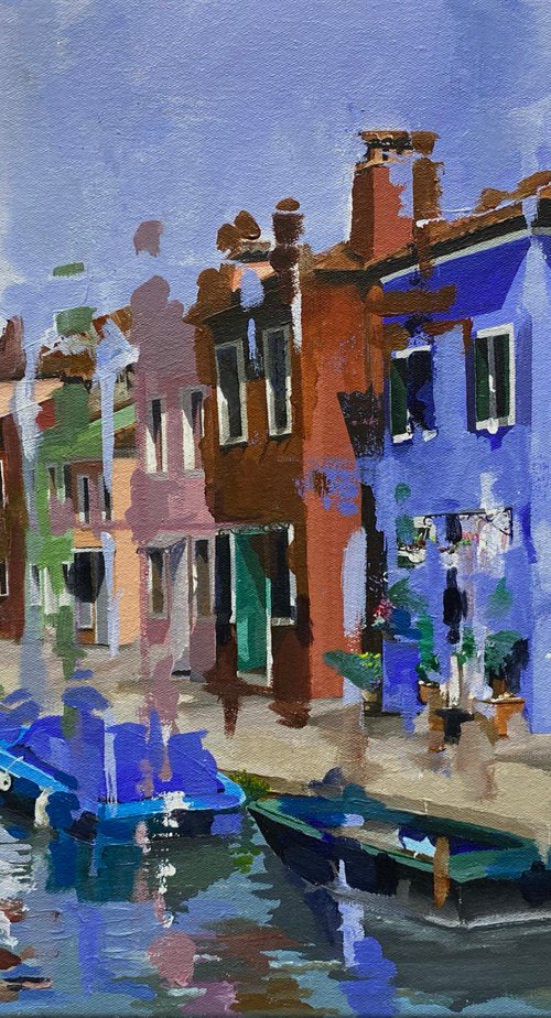 Venetian Canal Reflections by Helen Sinfield