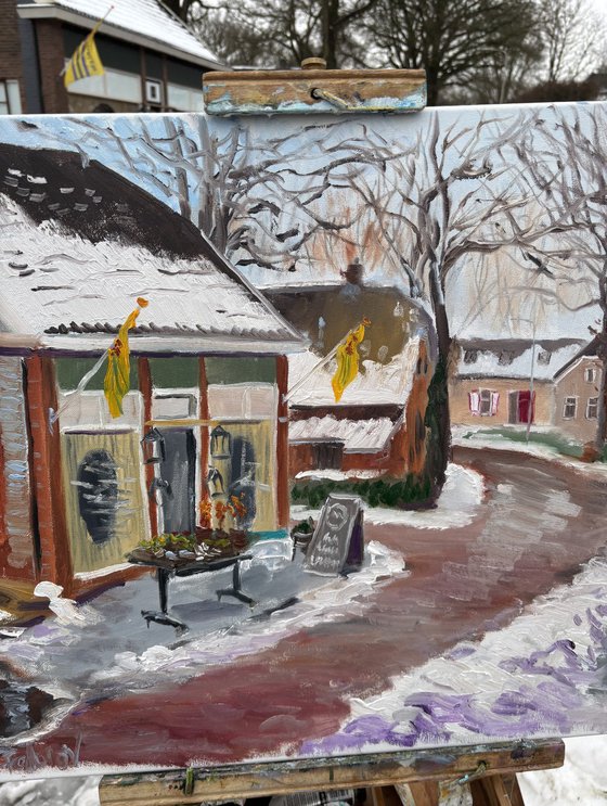 Dalen Flower Shop in Winter