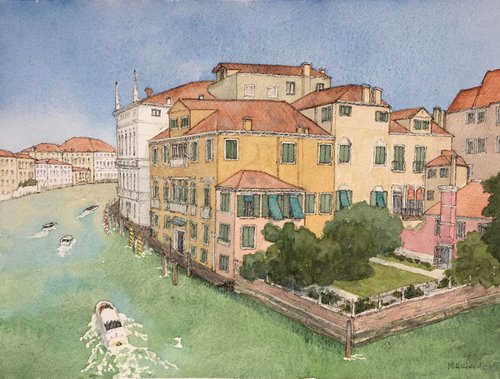 A garden by the Grand Canal by Michael Richards