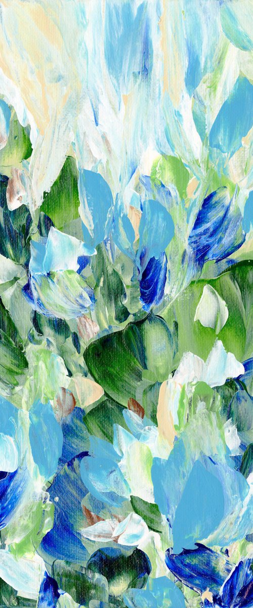 Tranquility Blooms 22 - Floral Painting by Kathy Morton Stanion by Kathy Morton Stanion