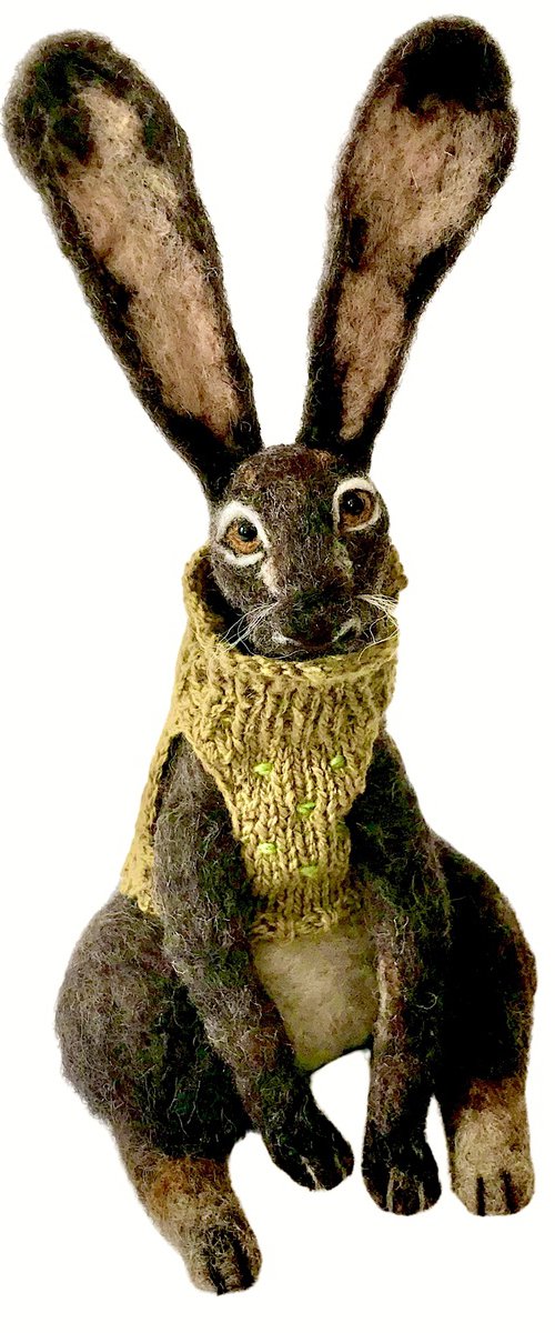 The hare in the green jumper by Eleanor Gabriel