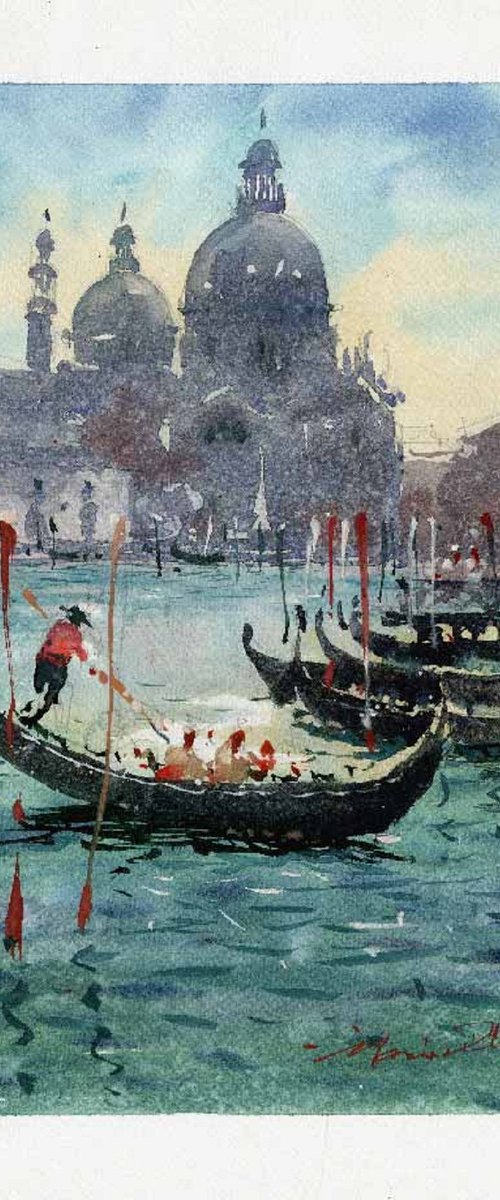 View from Venice, Canal Grande. by Marin Victor