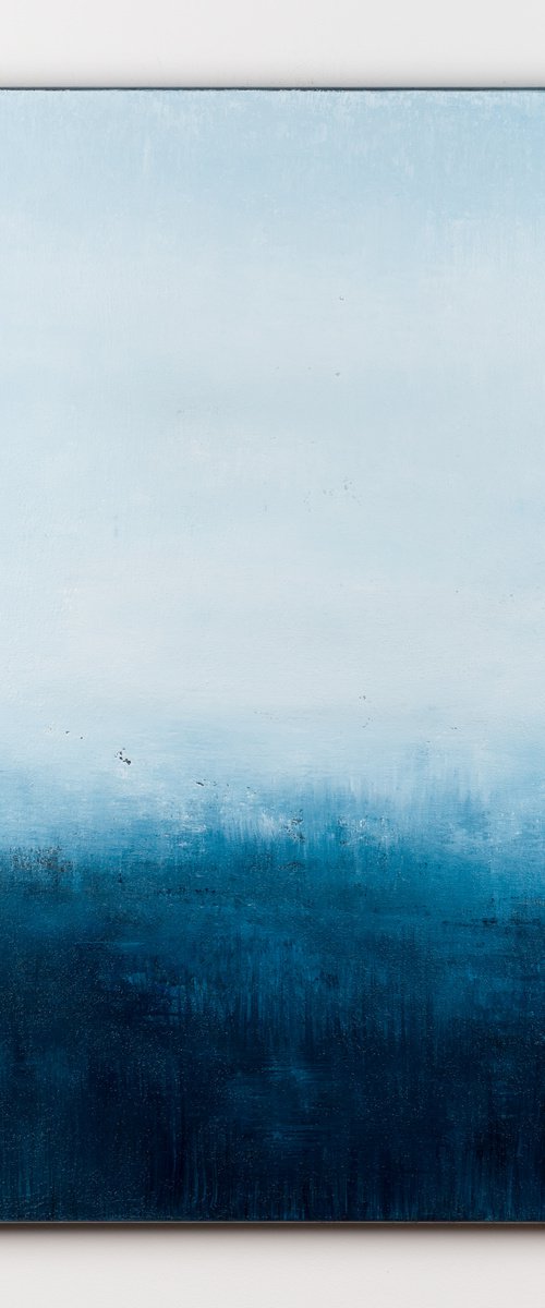 Blue abstract painting BT146 by Radek Smach