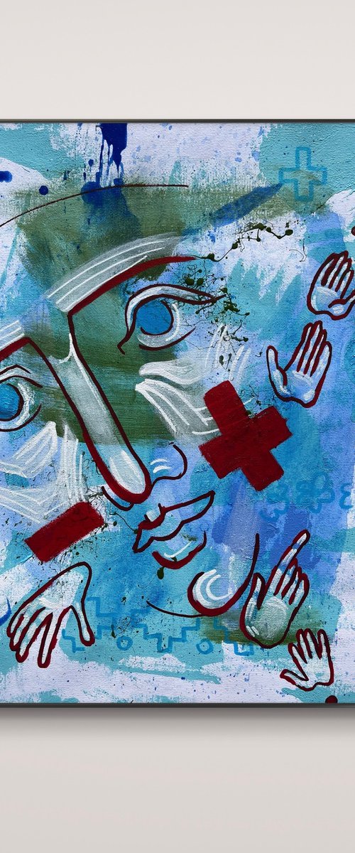 Abstract face by Yuliia Chaika