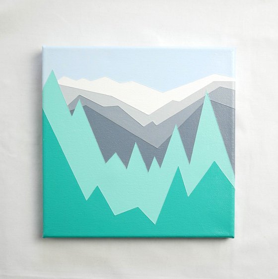 Morzine original mountain landscape painting