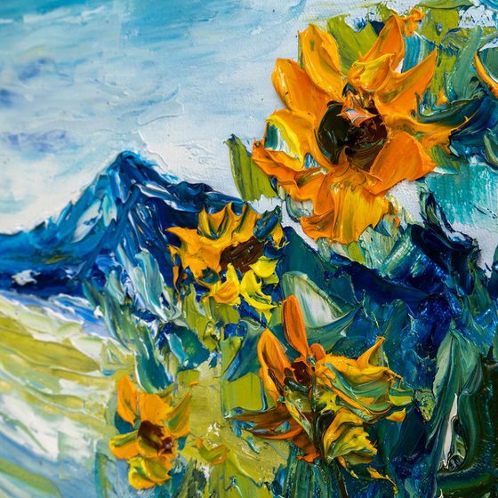 Etude with sunflowers