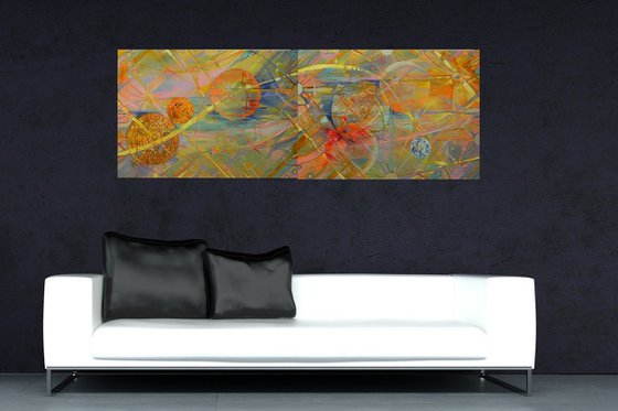 "Weightlessness" Diptych art Original art Oil on canvas Contemporary home decor.