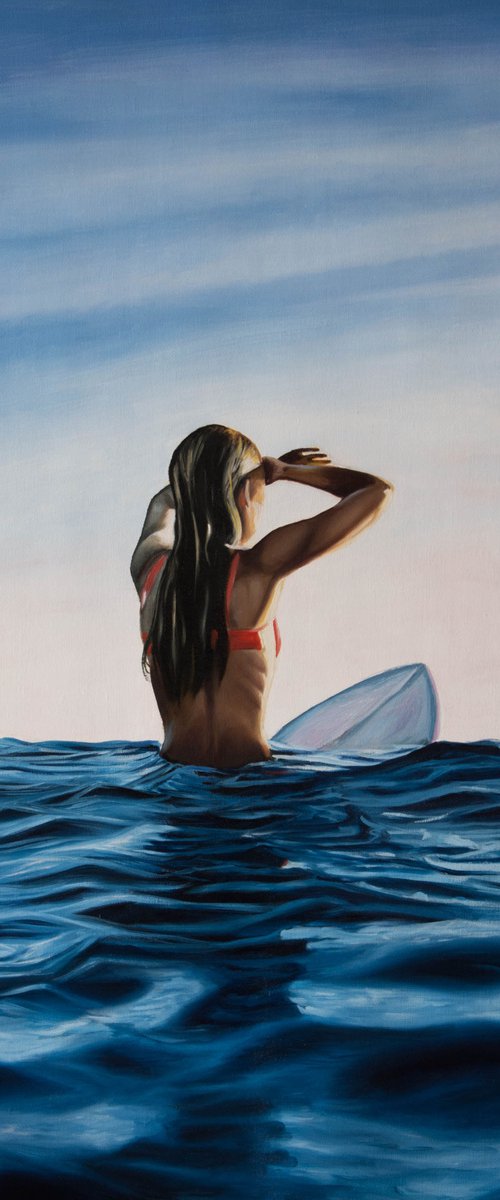 Surf girl, 70*98 cm by Inna Medvedeva