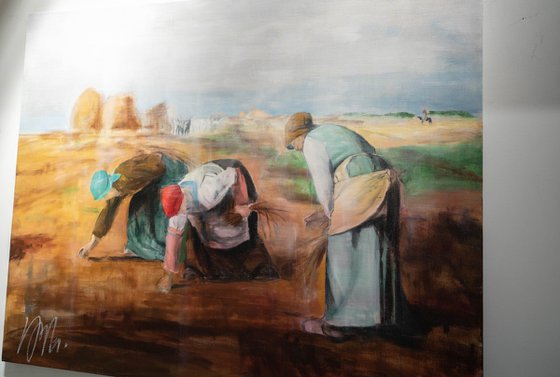 "The Gleaners" after Millet