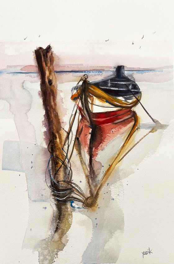 a boat at the sea 2