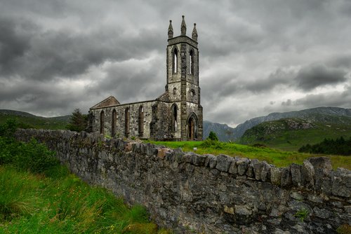 Old Church of Dunleway by Nick Psomiadis