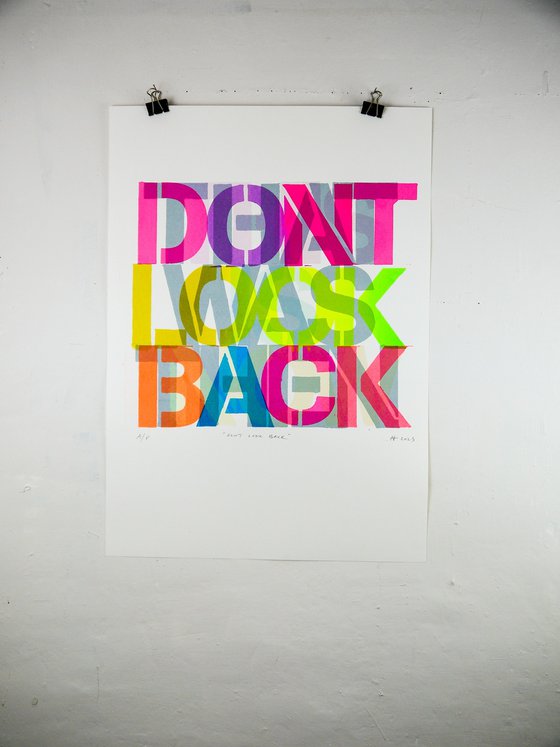 Don't Look Back (screen print)