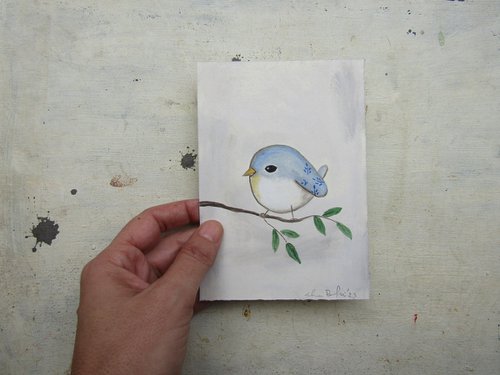 The tiny blue bird by Silvia Beneforti