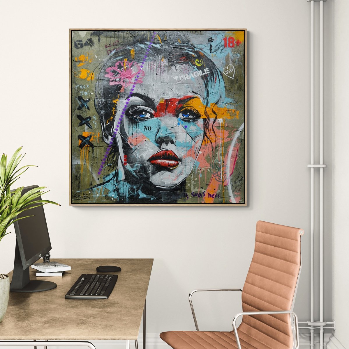 Urban And Pop Painting , Jerry By Franko, 35 X 35, Artwork For Sale On Artfinder