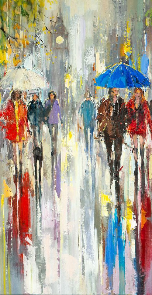 'Rainy Autumn In London' by Ewa Czarniecka
