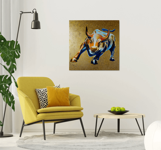 Charging Bull on Wall Street