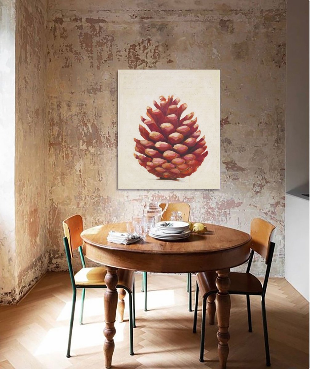 Impressionistic Botanical Acrylic Painting By Ida Harm, 39 X 47, Motherhood Of The Forest, Original Artwork