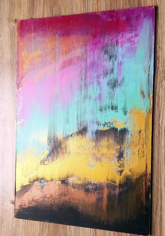 Breath of the Earth 3 - original colorful abstract painting