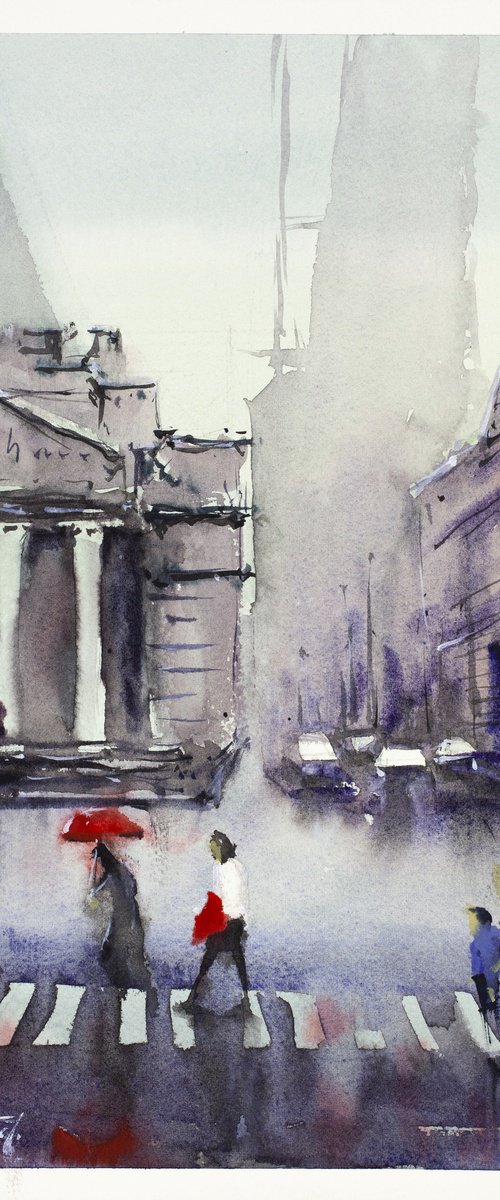 Rainy Day in London by Tomasz Mikutel