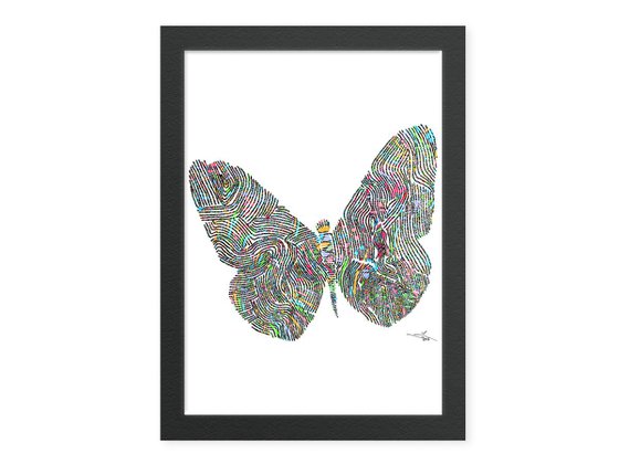 Butterfly: Framed Artwork, 16 x20 inches(40x50cm)