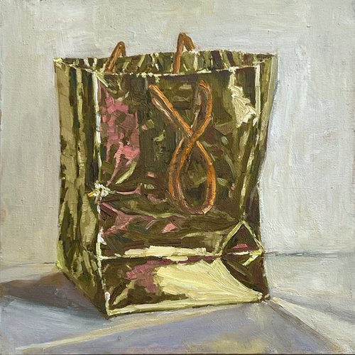 Shiny gift bag by Louise Gillard
