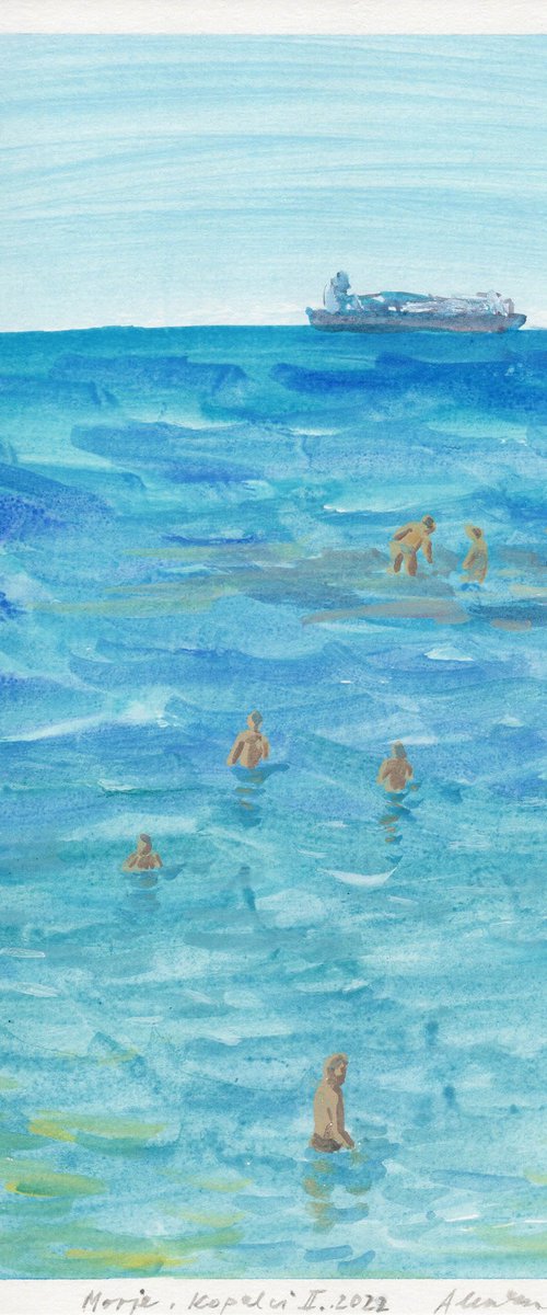 The Sea, Bathers II, 2022 by Alenka Koderman