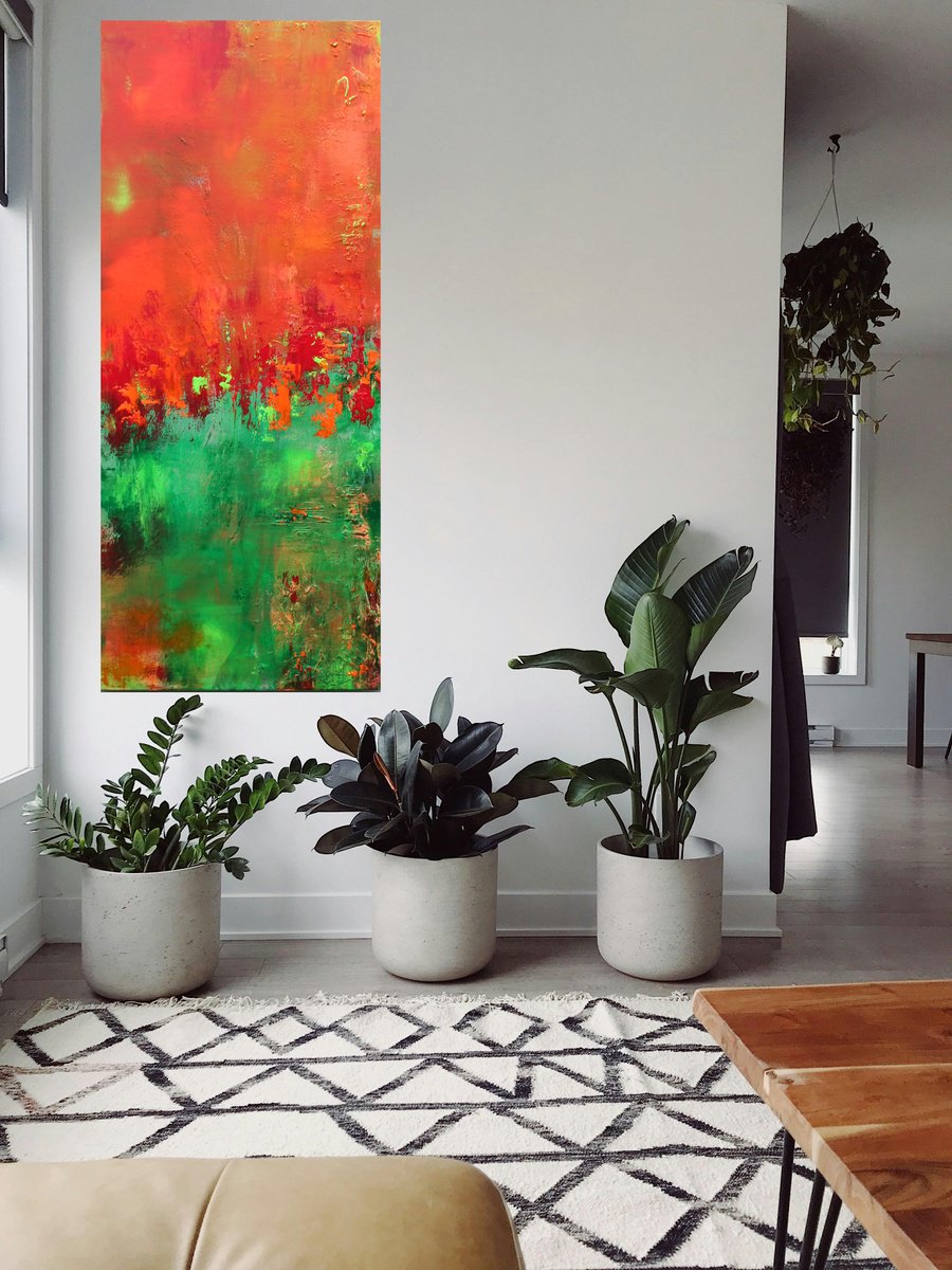 Indian Summer By Susan Wooler, 20 X 47, Artwork For Sale On Artfinder