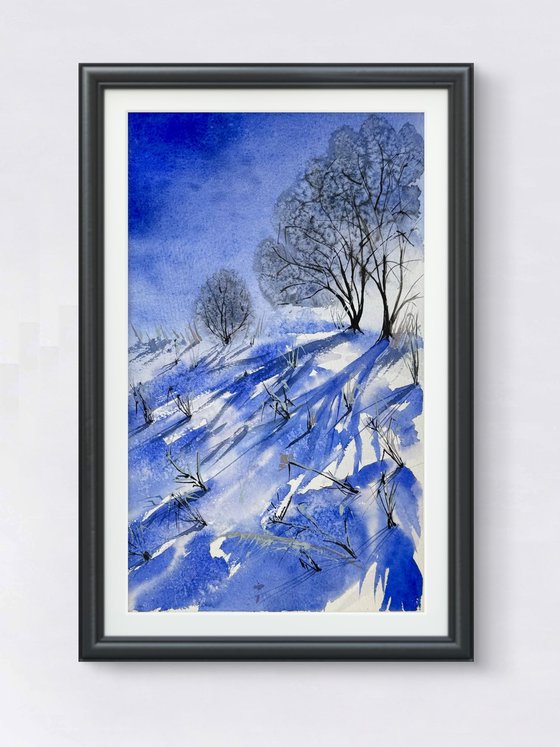 Abstract  Winter landscape