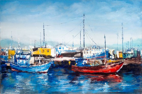 Ships in the harbor