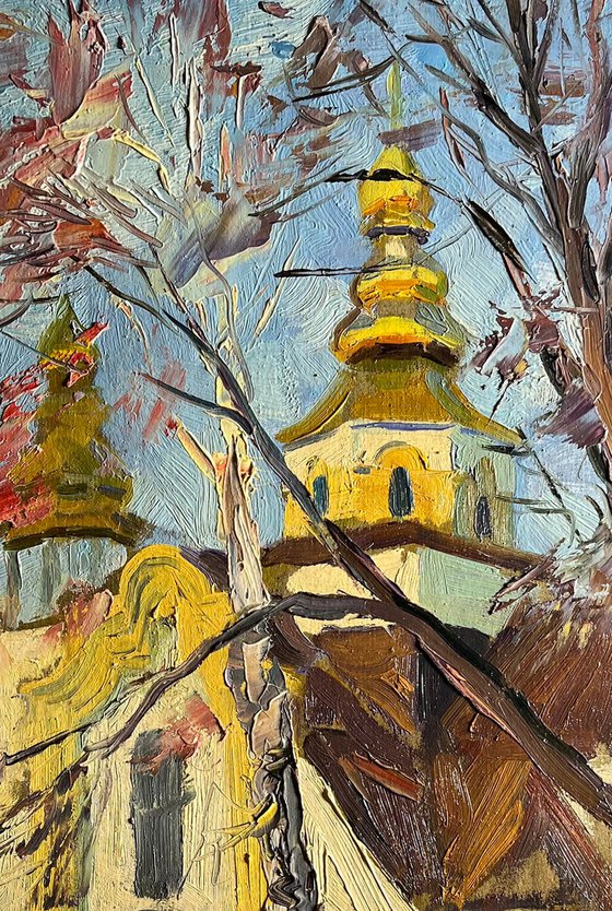 Golden Church in the City