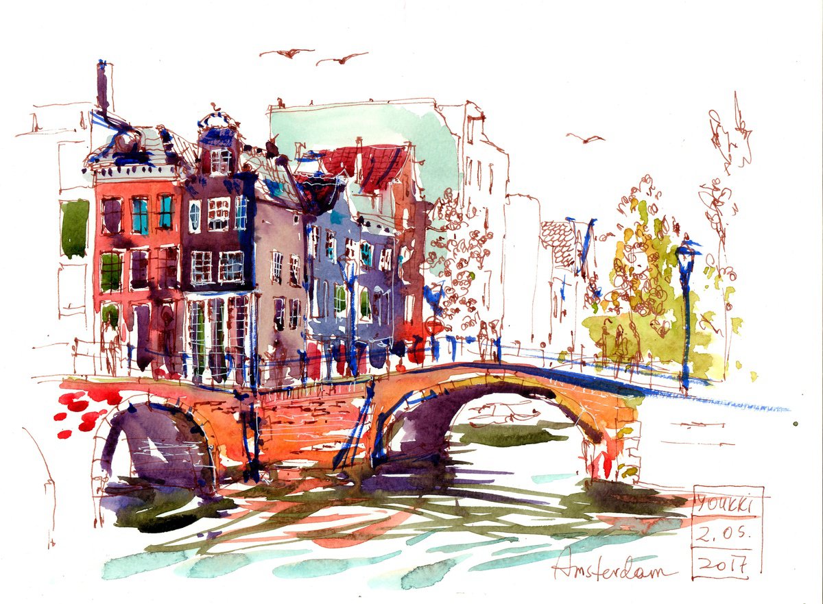 Bridges of Amsterdam by Anastasia YOUKKI Mamoshina