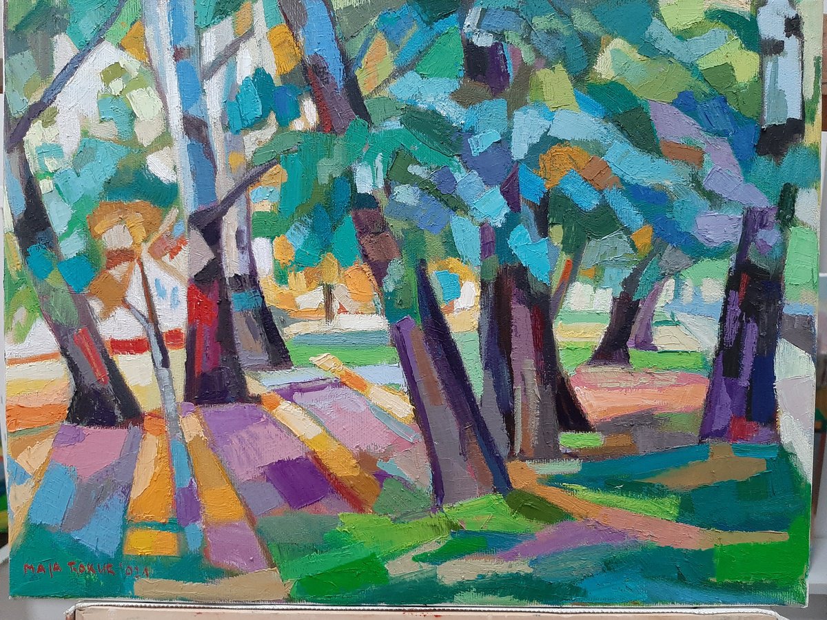 Maja Đokić Mihajlović | Original Oil Painting | Autumn Shadows | 40 X 30Cm | Artwork For Sale On Artfinder
