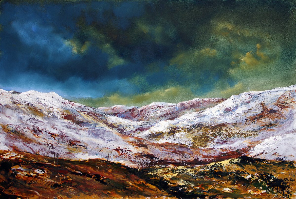 Abstract Landscape Oil Painting By Richard Manning, 36 X 24", Landscape-52, Original Artwork