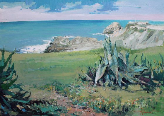 Breath of the Ocean. Last Green Before Ocean