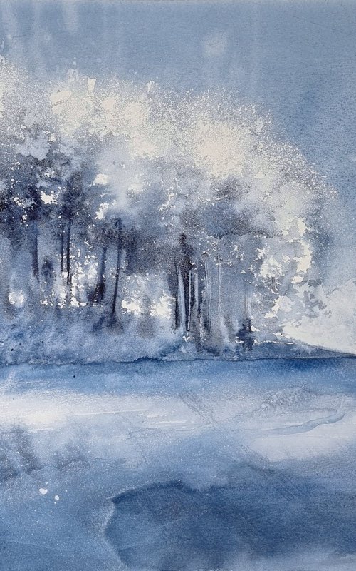 Snowy Winter Forest by Elena Genkin