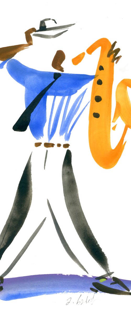 New-Orleans_jazz_player-17 by André Baldet