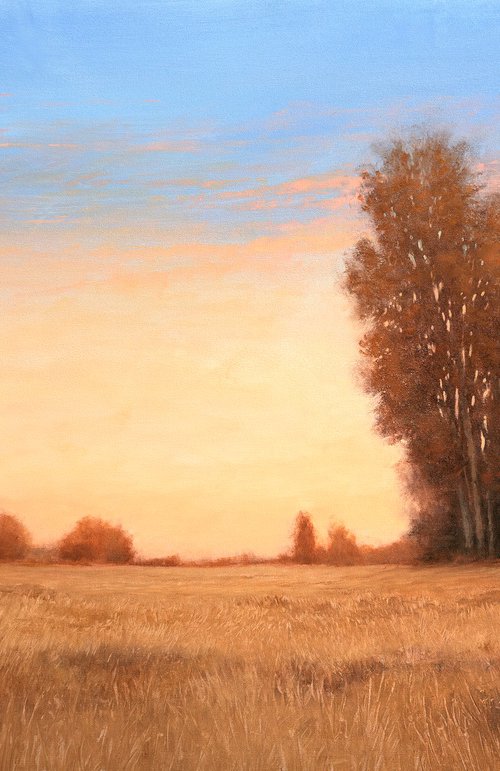 Trees At Sunset 260102 by Don Bishop