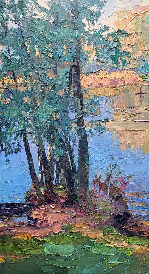Morning on the lake by Boris Serdyuk