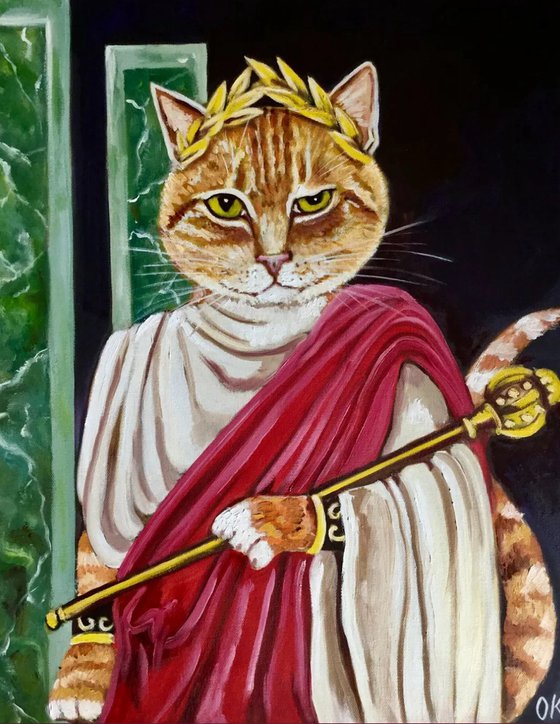 Caesar. Feline  look .