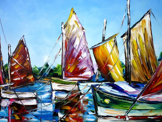 Boats In The Port Of Brittany