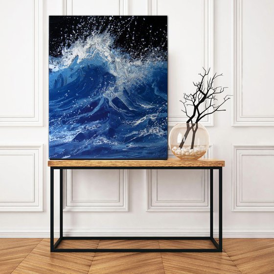 "Night Seascape" 60 x 50 cm