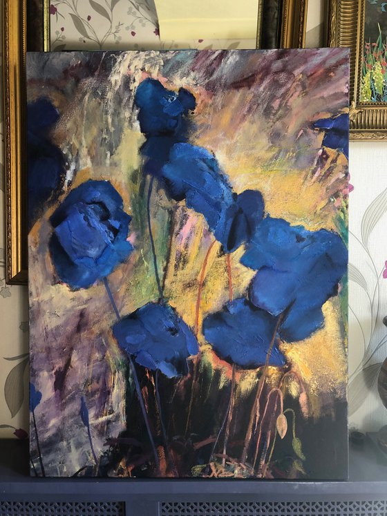 Among Blue Poppies 3