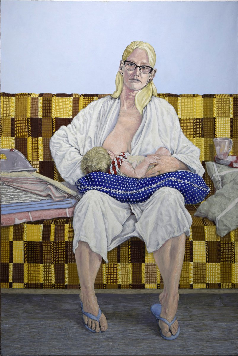 Portrait Oil Painting By Antonio Mele, 39 X 59, Otium Domi, Original Artwork