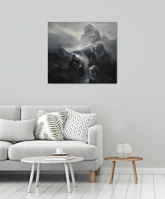 " Agartha -  On the path to Valhalla 4 "....SPECIAL PRICE !!! W 90 x H 80 cm