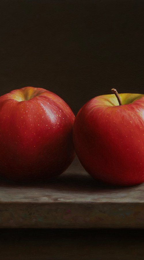 Two Apples by Albert Kechyan